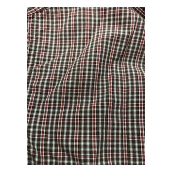 CHAPS Easy Care Men's L Plaid Button Up Long Sleeve Shirt Size Large - Picture 5 of 5